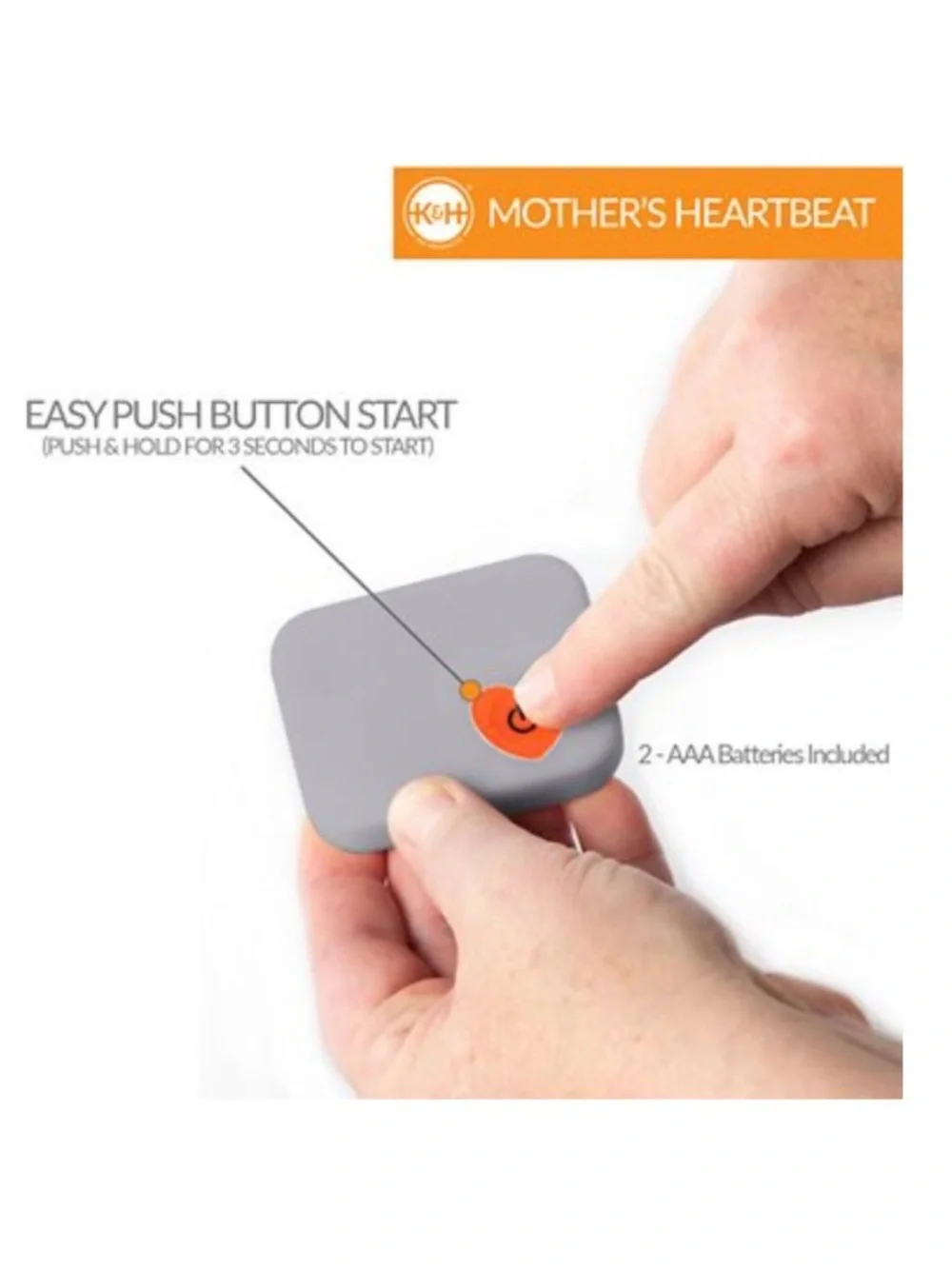 K&H Pet Products Mother’s Heartbeat Heated Bolster Puppy Bed, large breed
